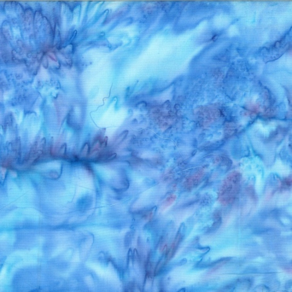 Hoffman Fabrics 1384 Smoothies Hydrangea Blue Batik Fabric 1384-222-Hydrangea