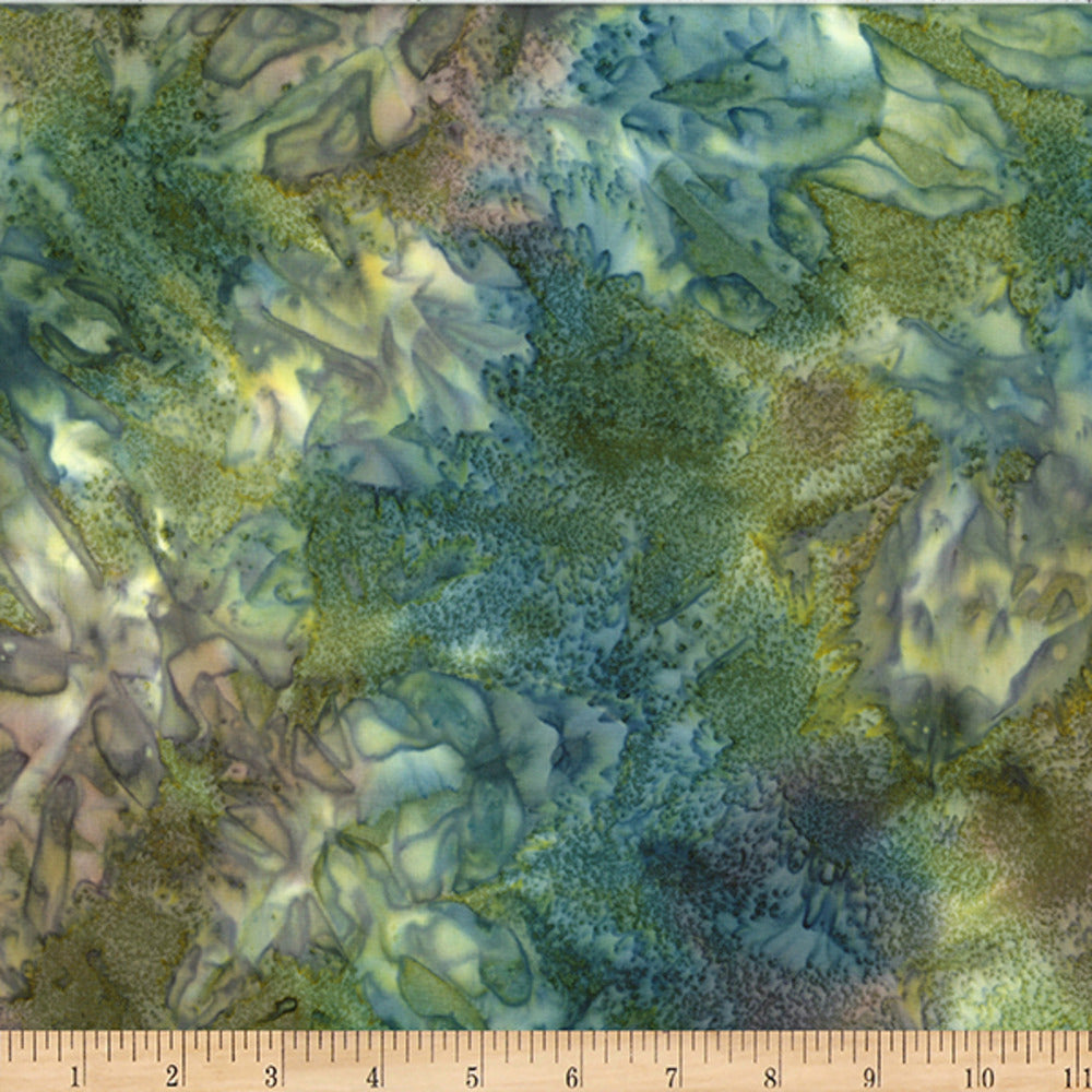 Hoffman Fabrics 1384 Smoothies Rosemary Green Batik Fabric 1384-225-Rosemary