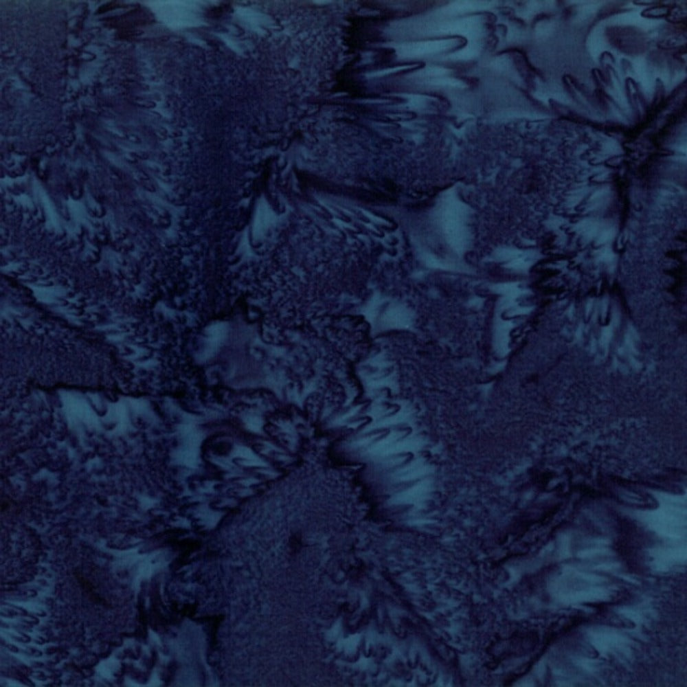 Hoffman Fabrics Watercolors Liquorice Blue Black Batik Fabric 1895-440-Liquorice
