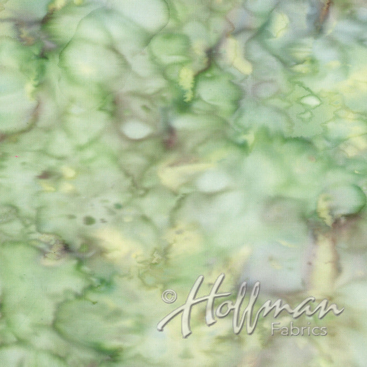 Hoffman Fabrics 839 Mottles Sprout Green Batik Fabric 839-227-Sprout