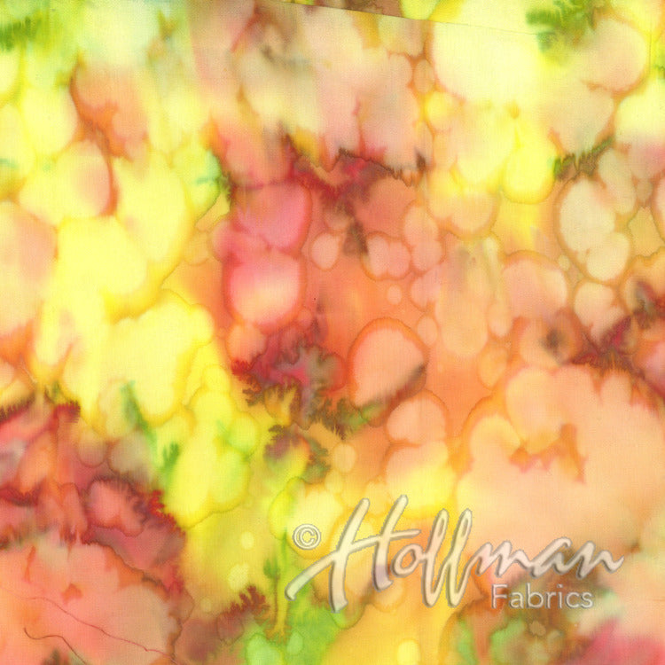 Hoffman Fabrics 839 Mottles Marigold Batik Fabric 839-529-Marigold