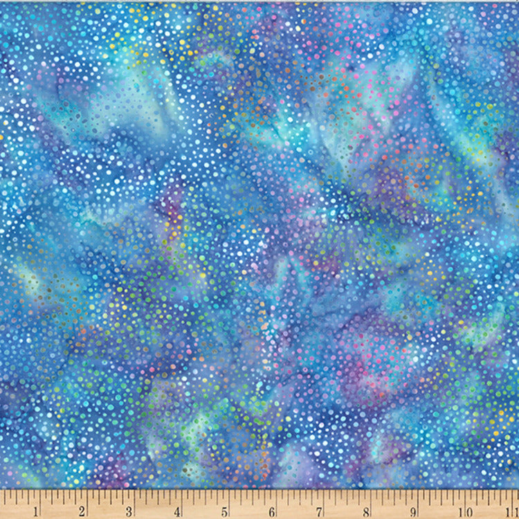 Hoffman Fabrics Dot Rainbow Batik Fabric 885-181-Rainbow