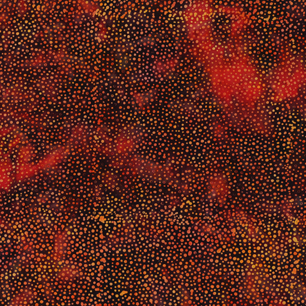 Hoffman Fabrics Dot Paprika Red Batik Fabric 885-389-Paprika