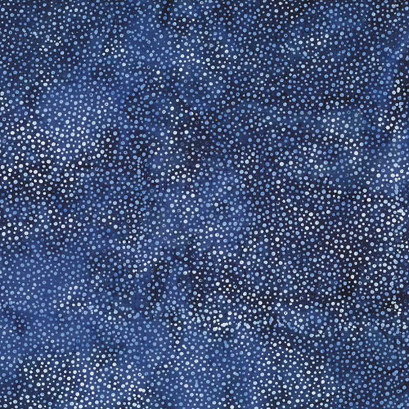 Hoffman Fabrics Dot Deep Blue Batik Fabric 885-682-Deep-Blue