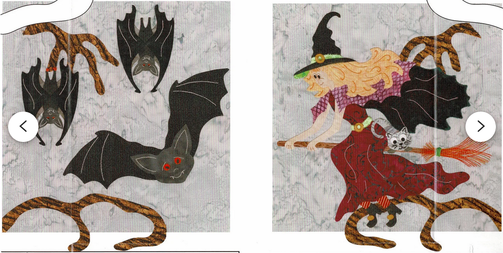P3 Designs Toil and Trouble Bats and Witch on a Broomstick