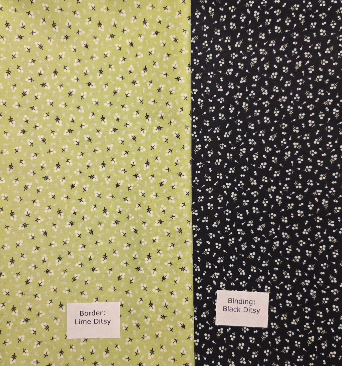 Matcha Quilt Kit Border and Binding Fabrics