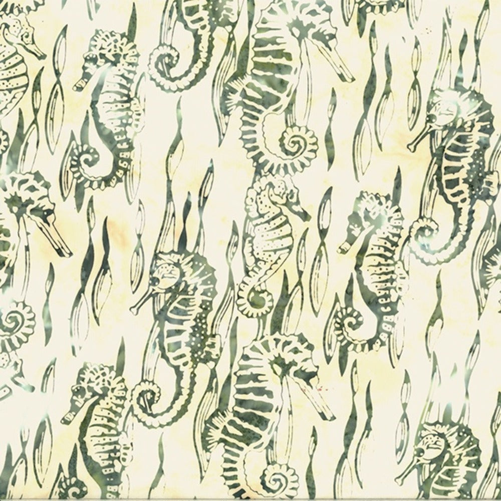 Hoffman Fabrics Along the Shores Seahorse Batik Fabric DM3-290-Seahorse