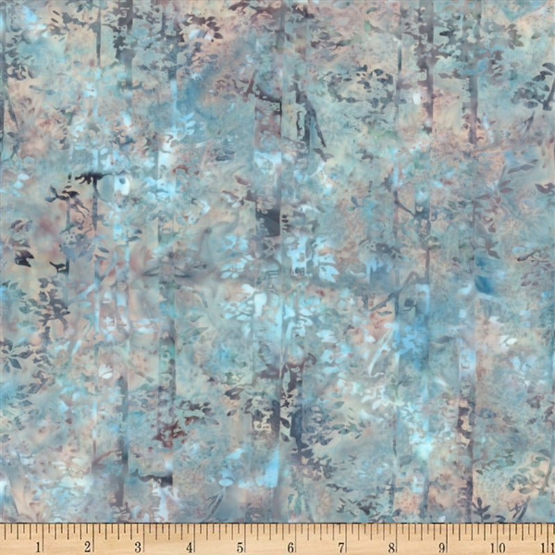 Hoffman Fabrics McKenna Ryan Woodland Big Sur Birch Trees Batik Fabric MR56-550-Big-Sur Scale