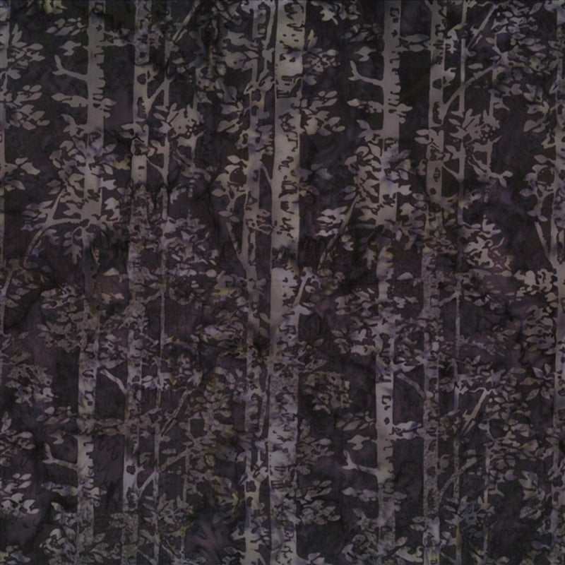 Hoffman Fabrics McKenna Ryan Woodland Deep Earth Birch Trees Batik Fabric MR56-704-Deep-Earth