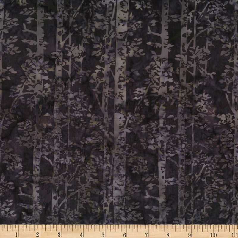 Hoffman Fabrics McKenna Ryan Woodland Deep Earth Birch Trees Batik Fabric MR56-704-Deep-Earth Scale