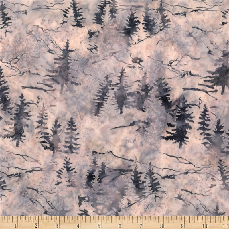 Hoffman Fabrics McKenna Ryan Woodland Sandy Mountains Trees Batik Fabric MR58-336-Sandy Scale