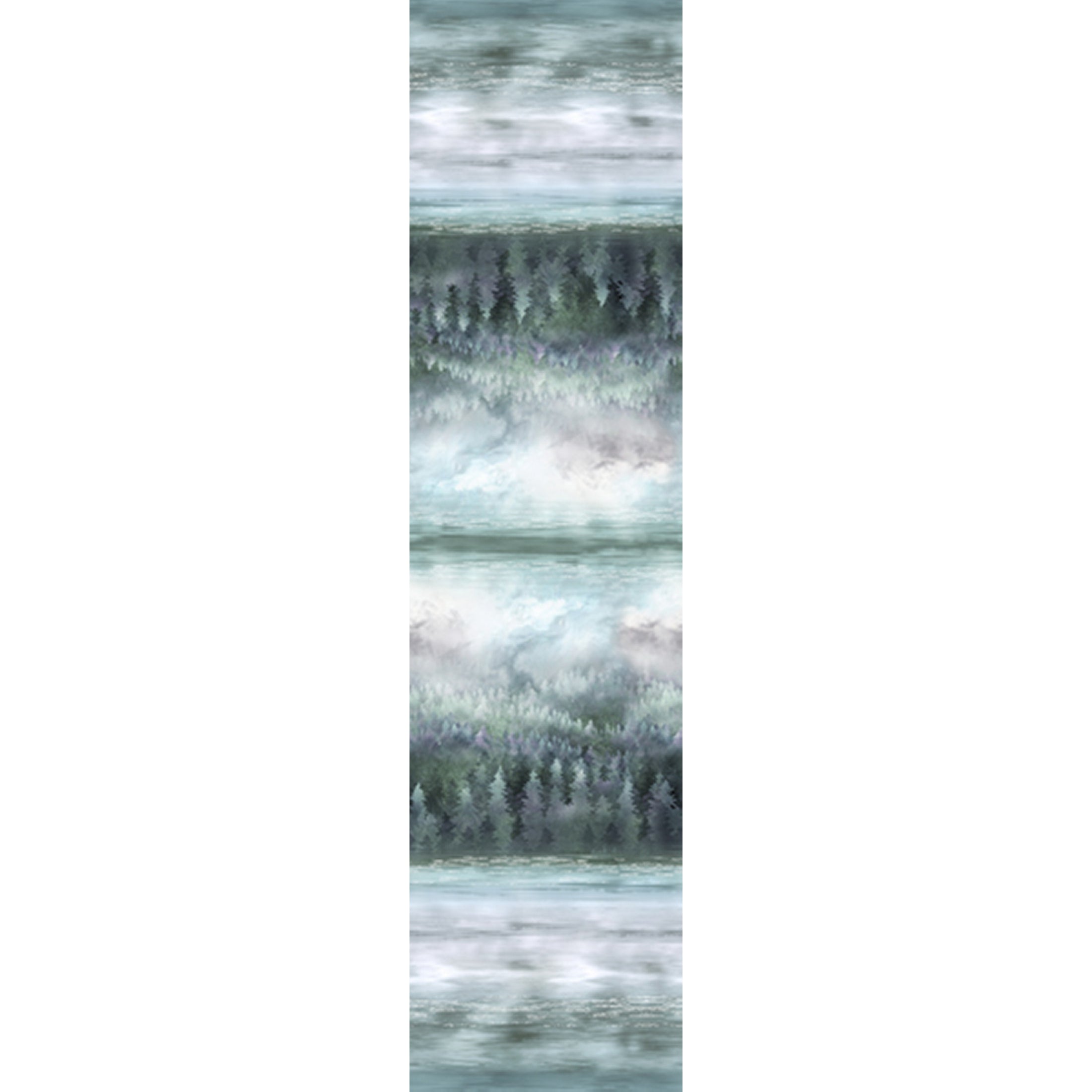 Hoffman Fabrics Painted Forest Blacklight Landscape Cotton Fabric MRD2-537-Blacklight