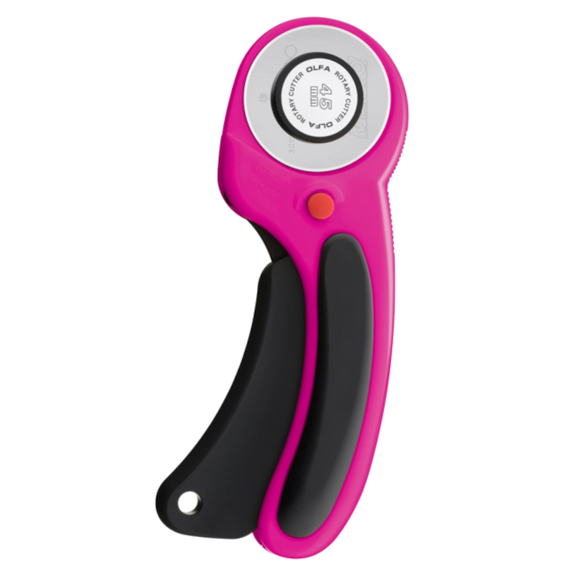 Olfa Magenta 45mm Ergonomic Rotary Cutter RTY-2DX-MAG