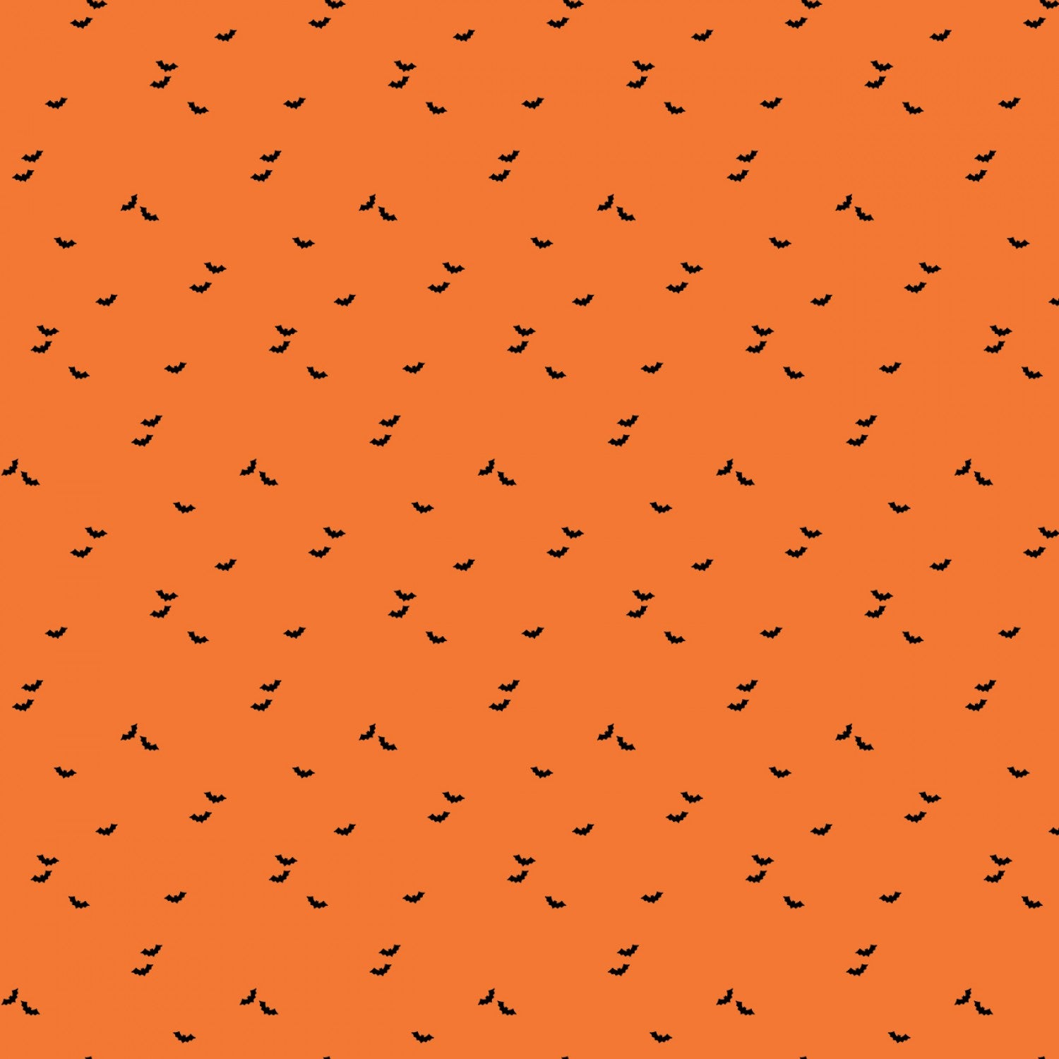 Riley Blake Designs Seasonal Basic Bat Orange Cotton Fabric C651-Orange