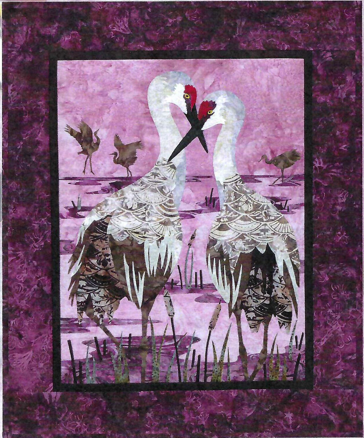 Wildfire Designs Alaska Summer Zen Sandhill Cranes Applique Quilt Pattern