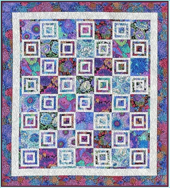 Quilt Box Design Sew Many Blooms Pieced Quilt Pattern Example 1