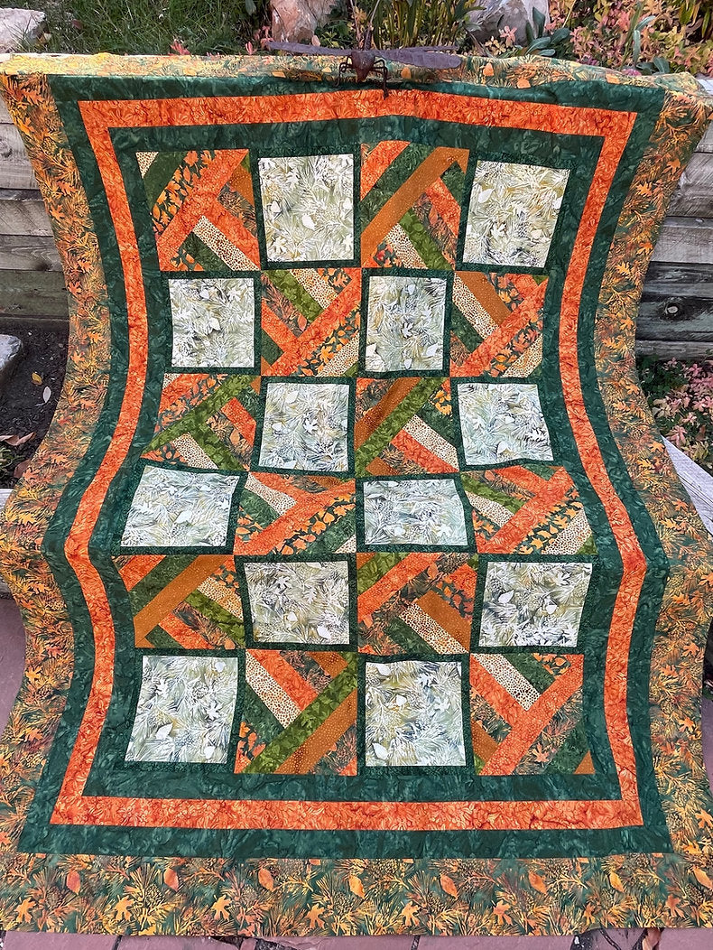 Quilting Renditions Sticks and Stones Pieced Quilt Pattern