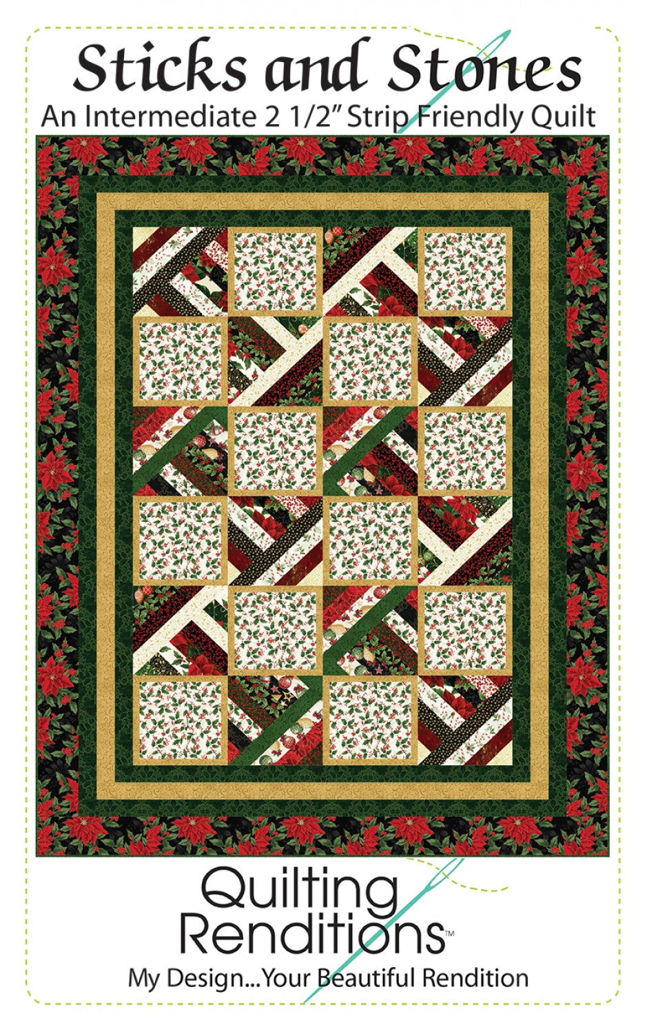 Quilting Renditions Sticks and Stones Pieced Quilt Pattern