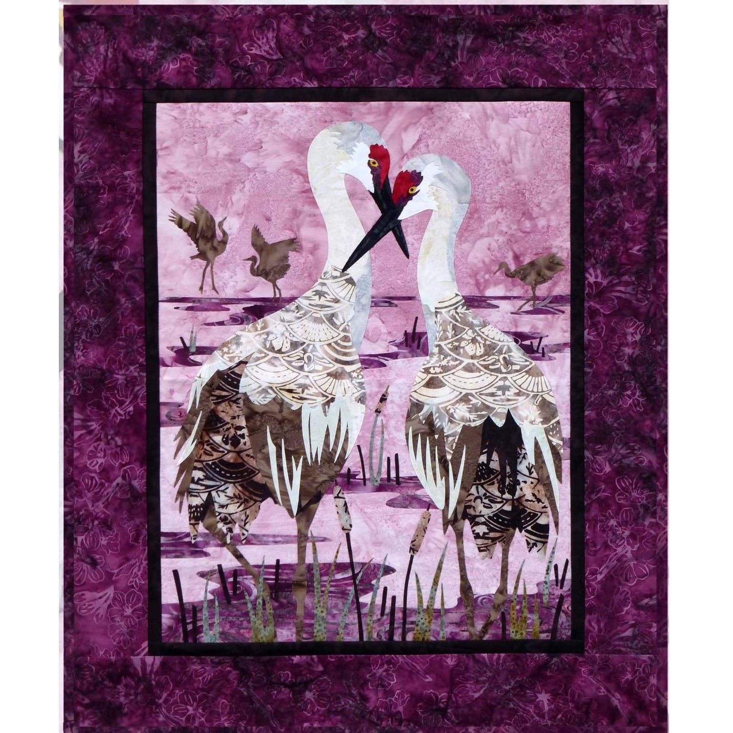Wildfire Designs Alaska Summer Zen Sandhill Cranes Applique Quilt Pattern