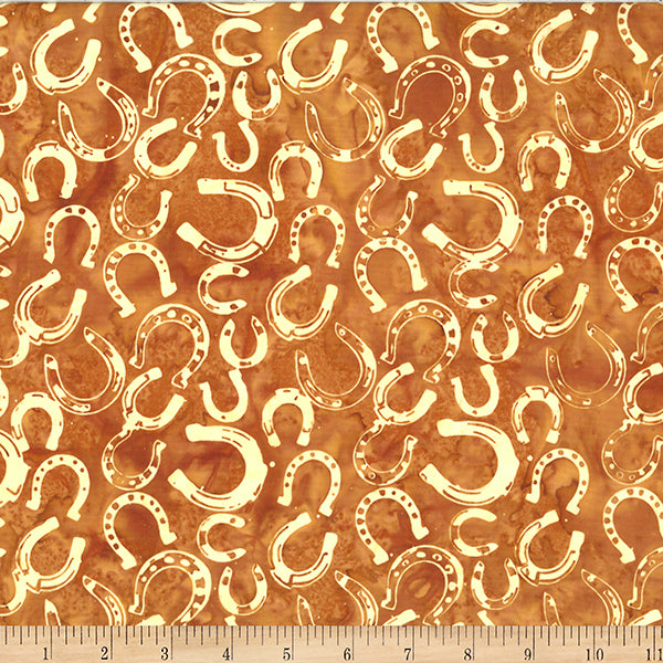 Hoffman Fabrics Fox Horseshoe Batik Fabric W2598-293-Fox