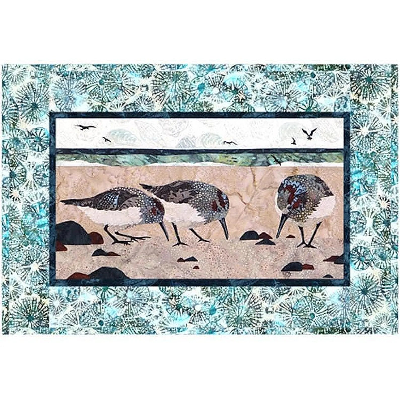 Wildfire Designs Alaska Along the Shores Sandpipers Applique Quilt Pattern