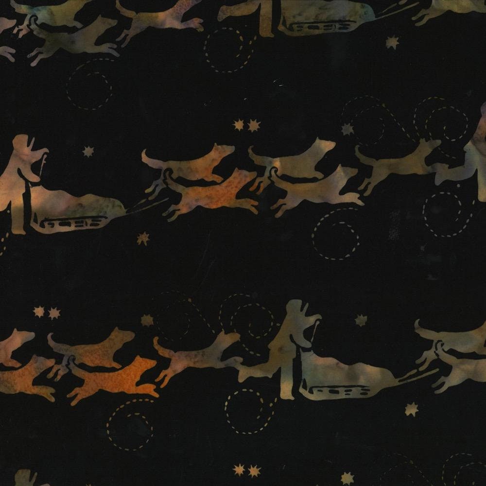 Hoffman Fabrics Sugarplum Dog Musher Batik Fabric G2208-286-Sugarplum