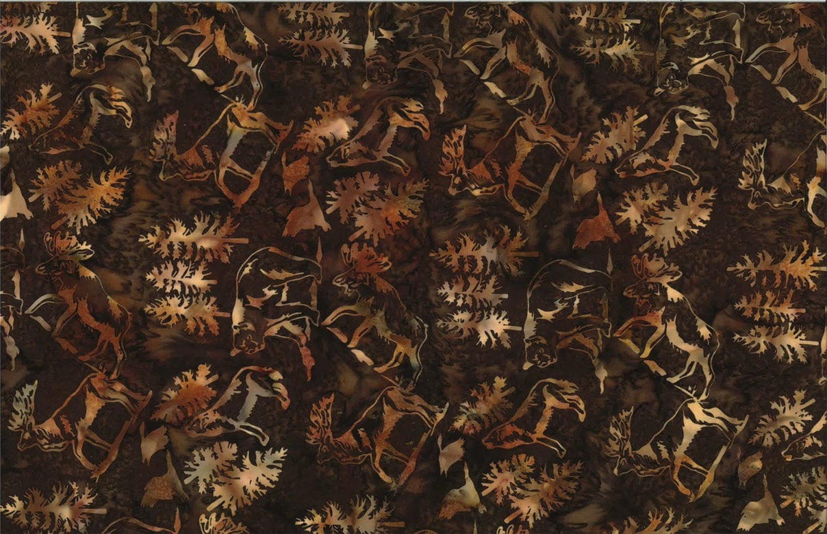 Hoffman Fabrics Bourbon Wildlife Animals Batik Fabric S2337-572-Bourbon