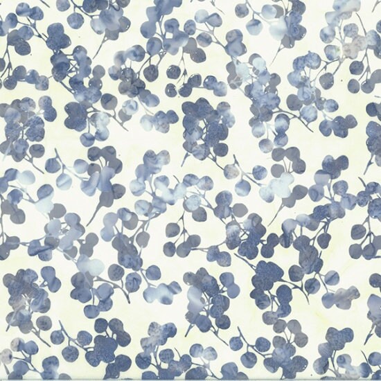 Hoffman Fabrics Breakers Eucalyptus Leaves Batik Fabric V2531-508-Breakers
