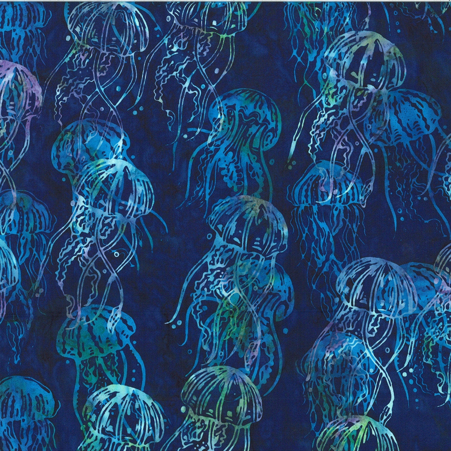 Hoffman Fabrics McKenna Ryan Montego Jellyfish Batik Fabric Collection MR40-504-Montego