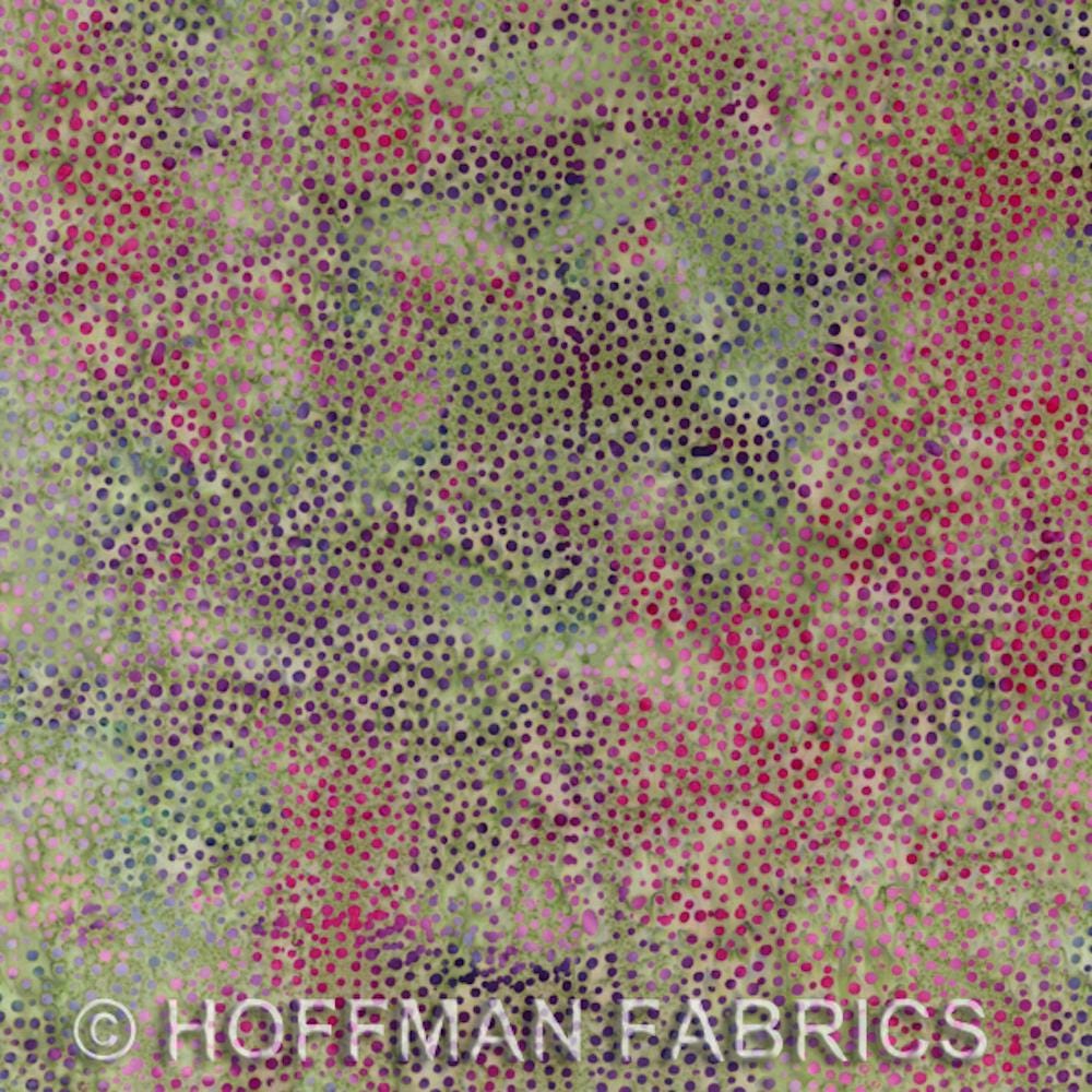 Hoffman Fabrics Dot Wild Rose Batik Fabric 885-94-Wild-Rose