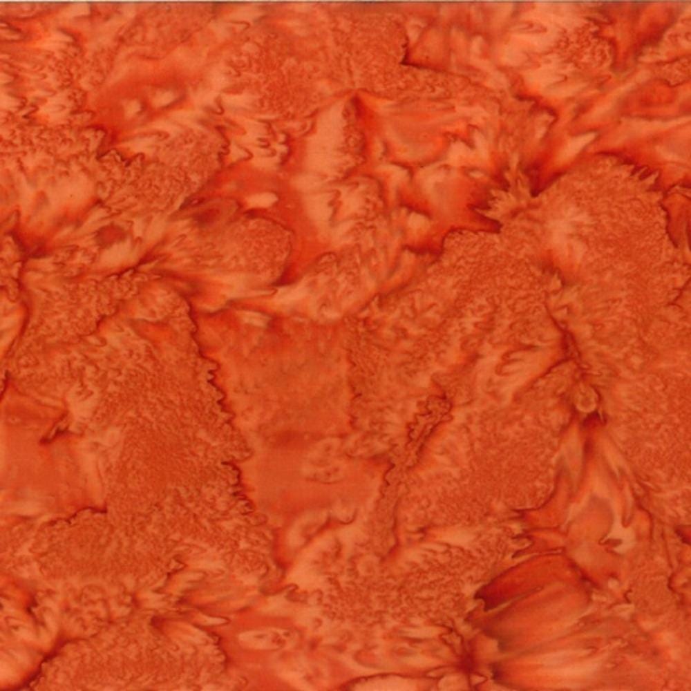 Hoffman Fabrics Watercolors Cayenne Orange Batik Fabric 1895-431-Cayenne