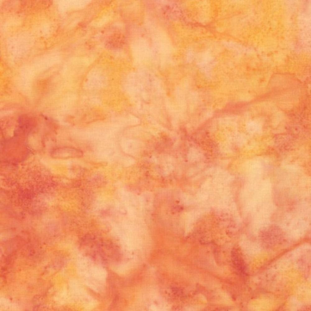 Hoffman Fabrics Watercolors Mimosa Orange Yellow Batik Fabric 1895-384-Mimosa