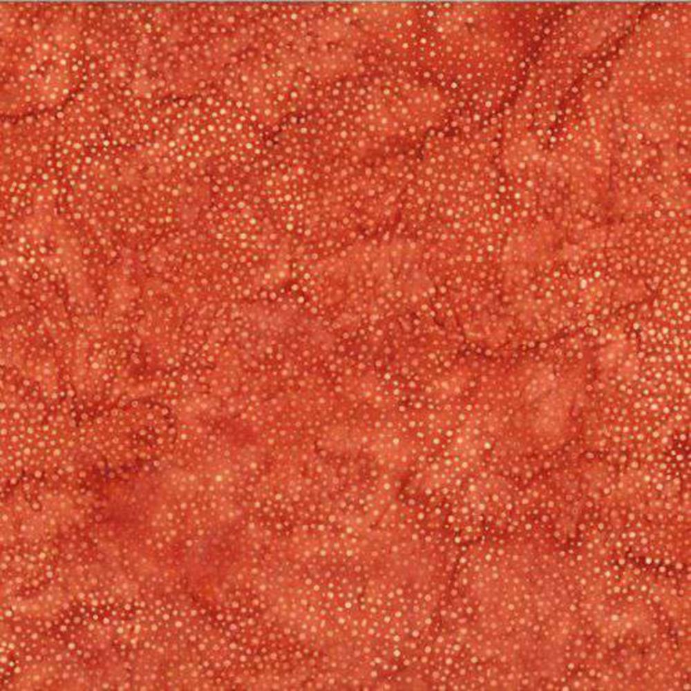 Hoffman Fabrics Dot Cayenne Batik Fabric 885-431-Cayenne