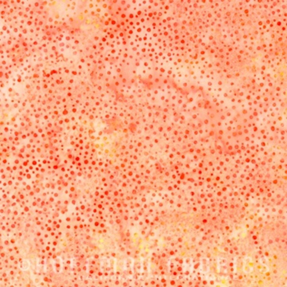 Hoffman Fabrics Dot Sherbet Orange Batik Fabric 885-314-Sherbet