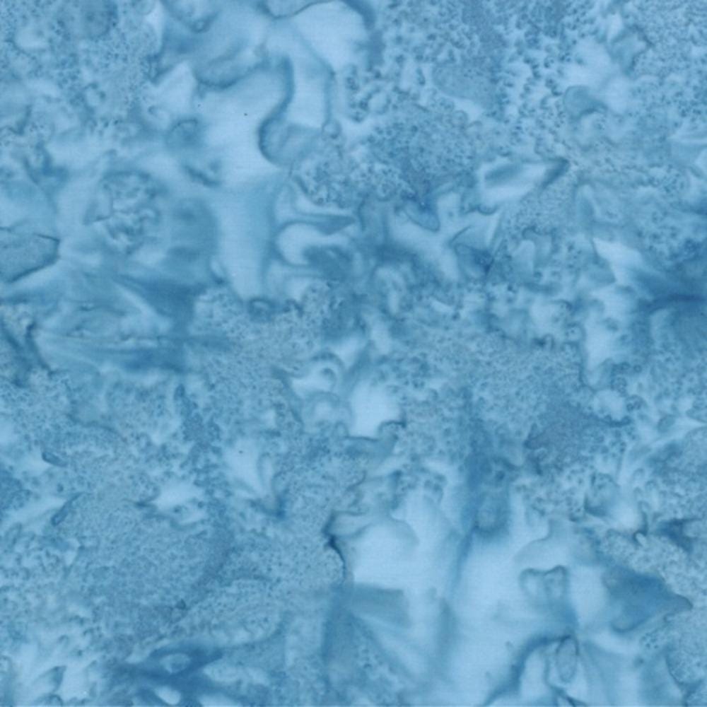 Hoffman Fabrics Watercolors Ceylon Blue Batik Fabric 1895-421-Ceylon