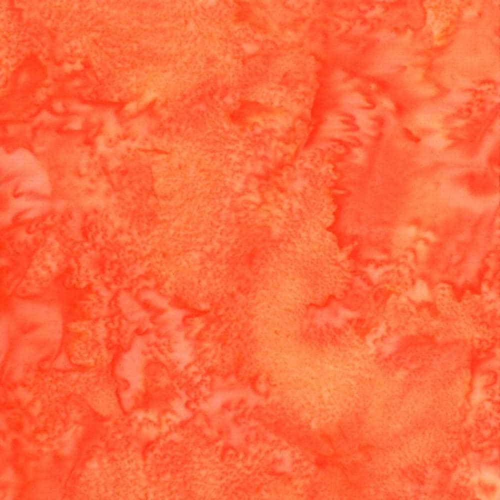 Hoffman Fabrics Watercolors Pumpkin Orange Batik Fabric 1895-192-Pumpkin