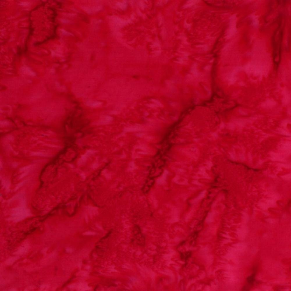 Hoffman Fabrics Watercolors Red Batik Fabric 1895-5-Red