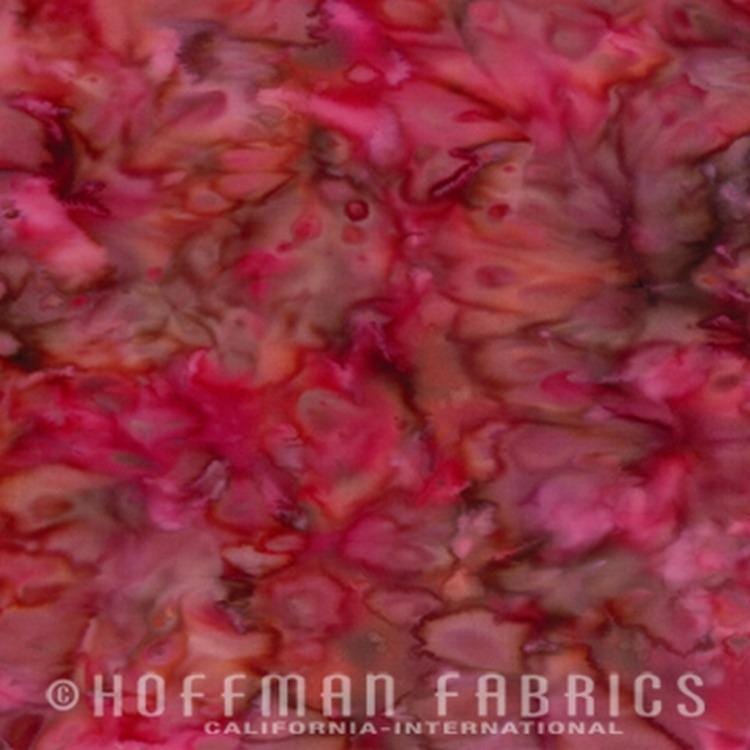 Hoffman Fabrics 839 Mottles Camellia Batik Fabric 839-218-Camellia
