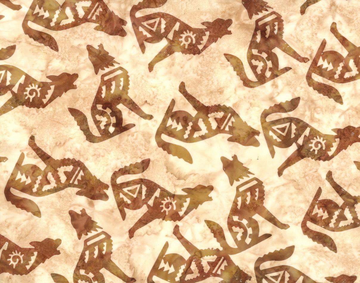 Hoffman Fabrics Tortilla Coyote Batik Fabric S2309-401-Tortilla
