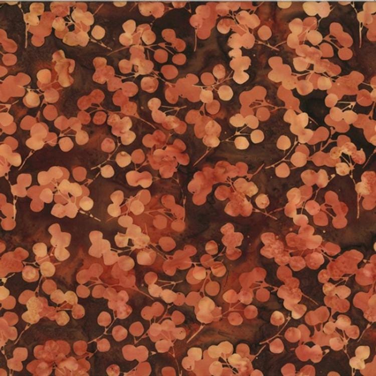 Hoffman Fabrics Harvest Eucalyptus Leaves Batik Fabric V2531-116-Harvest