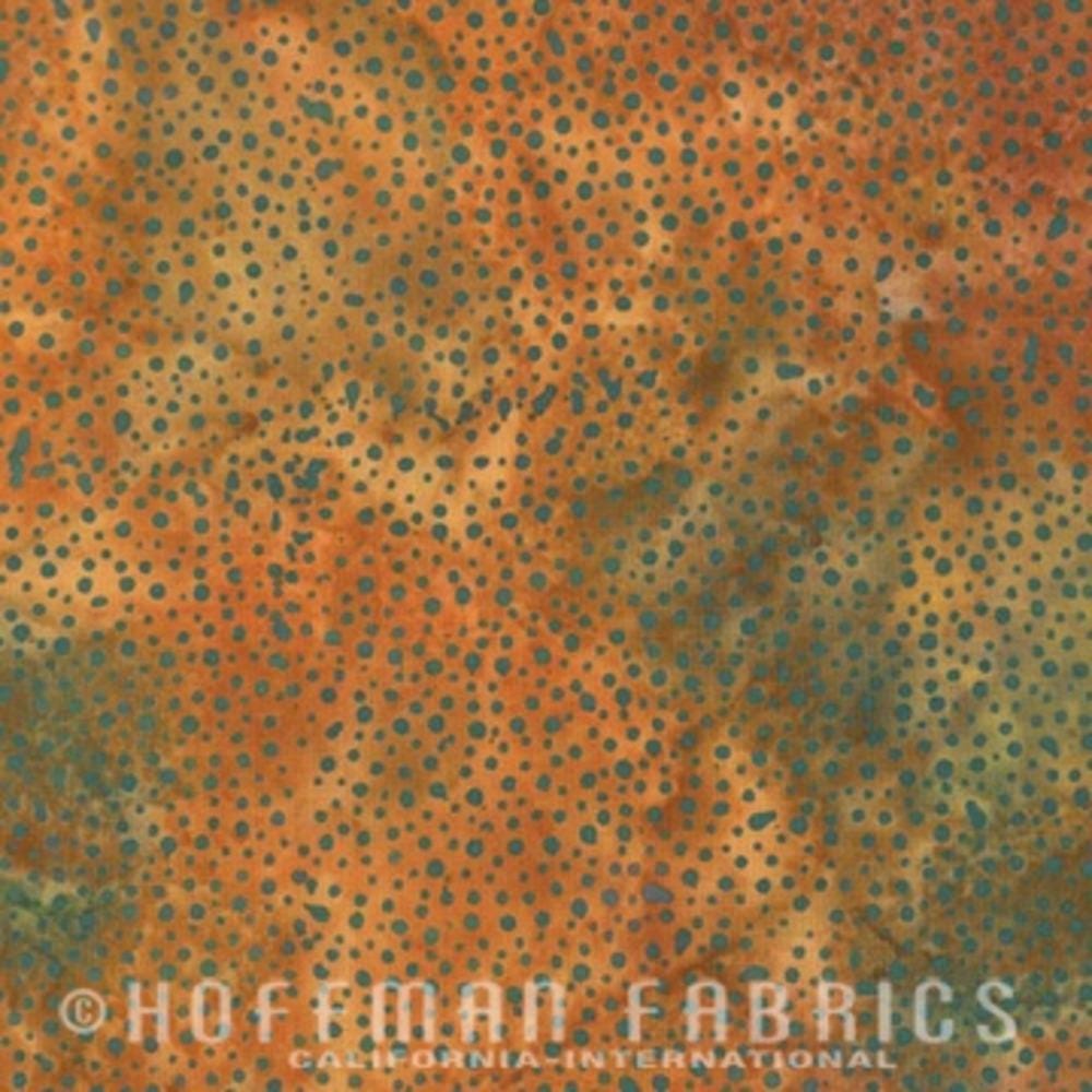 Hoffman Fabrics Dot Copper Batik Fabric 885-172-Copper