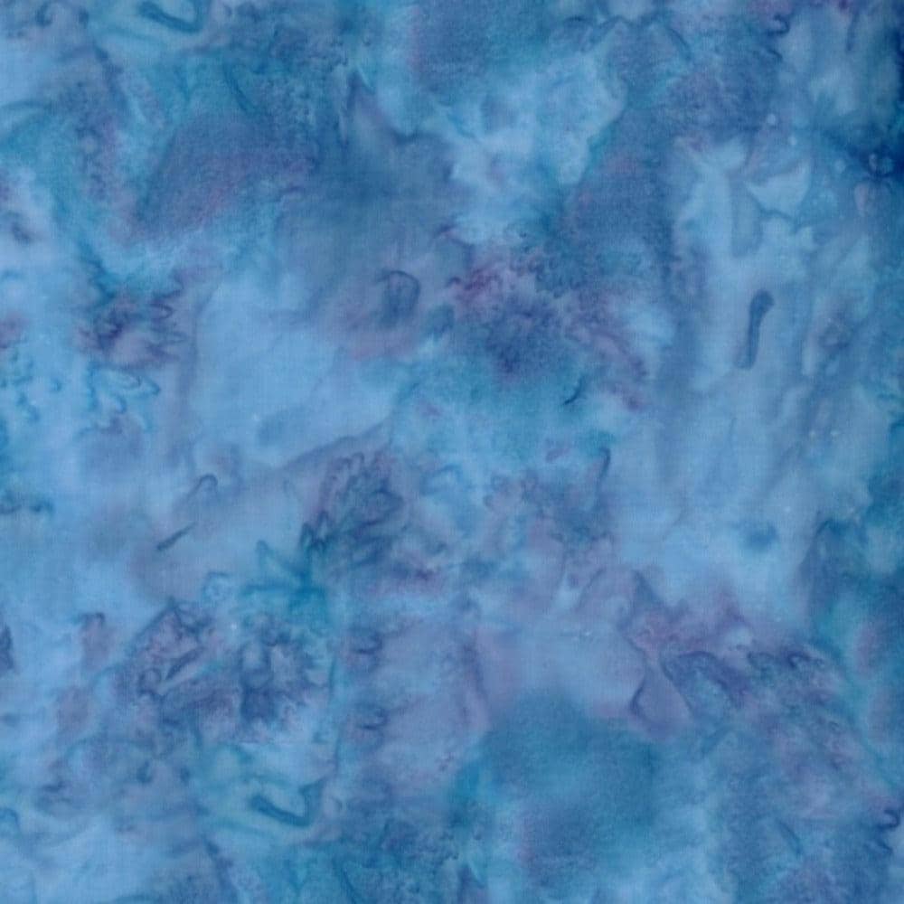 Hoffman Fabrics Watercolors Wisteria Blue Batik Fabric 1895-229-Wisteria
