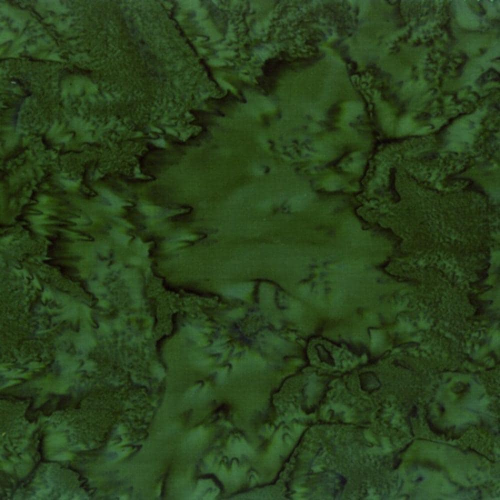 Hoffman Fabrics Watercolors Pine Green Batik Fabric 1895-141-Pine