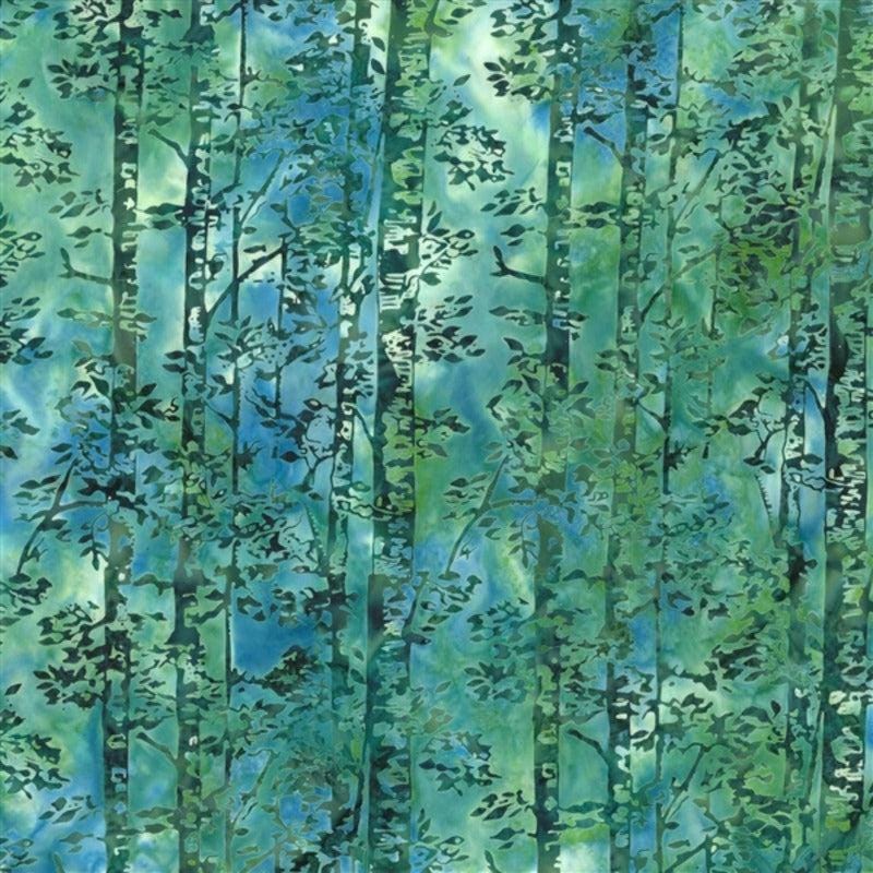 Hoffman Fabrics McKenna Ryan Woodland Chamomile Birch Trees Batik Fabric MR56-418-Chamomile