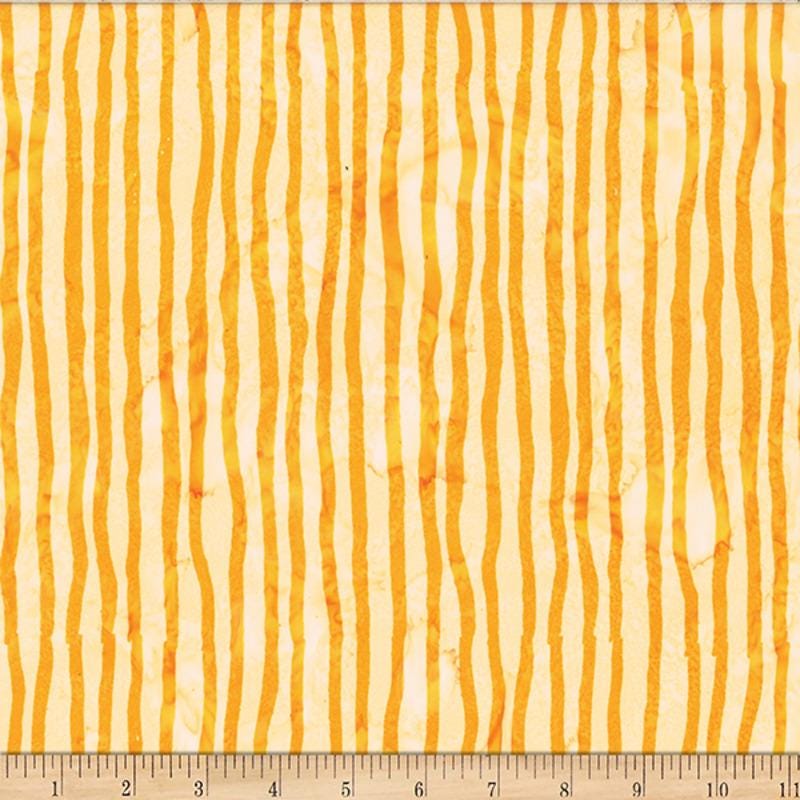 Hoffman Fabrics Susan Claire Frog Pond Jelly Batik Sun Stripe Fabric SC5-149-Sun
