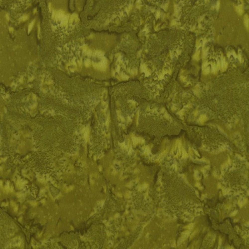 Hoffman Fabrics Watercolors Herb Green Batik Fabric 1895-331-Herb