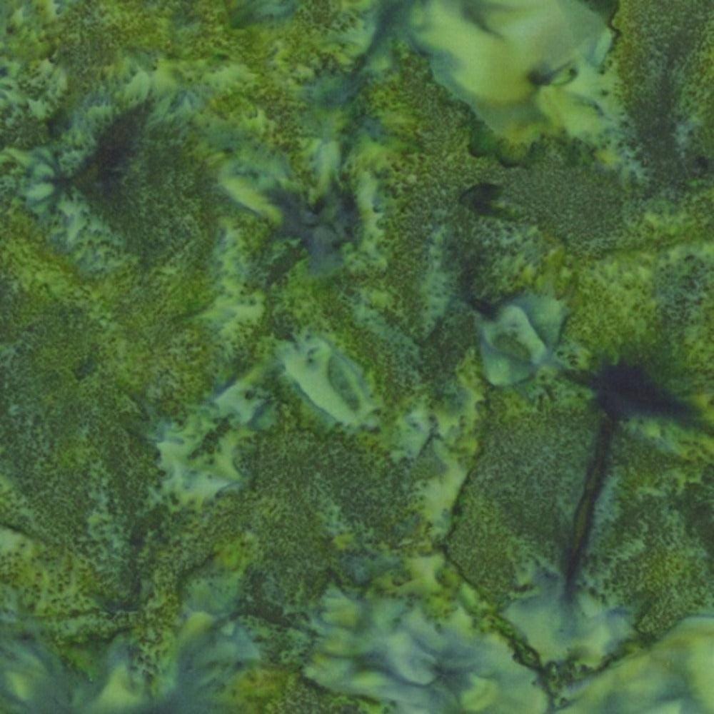 Hoffman Fabrics Watercolors Cypress Green Batik Fabric 1895-580-Cypress