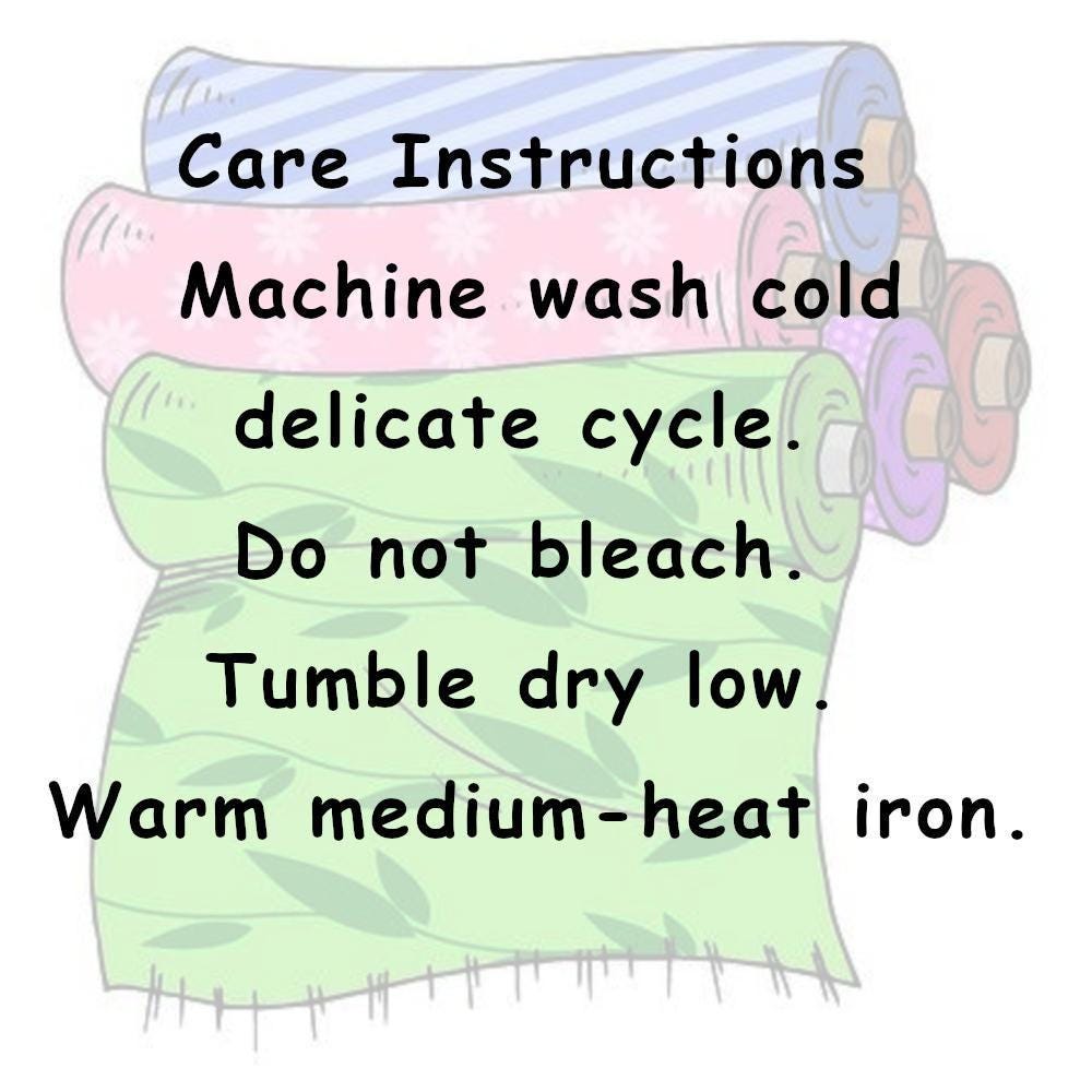 Batik Fabric Care Instructions