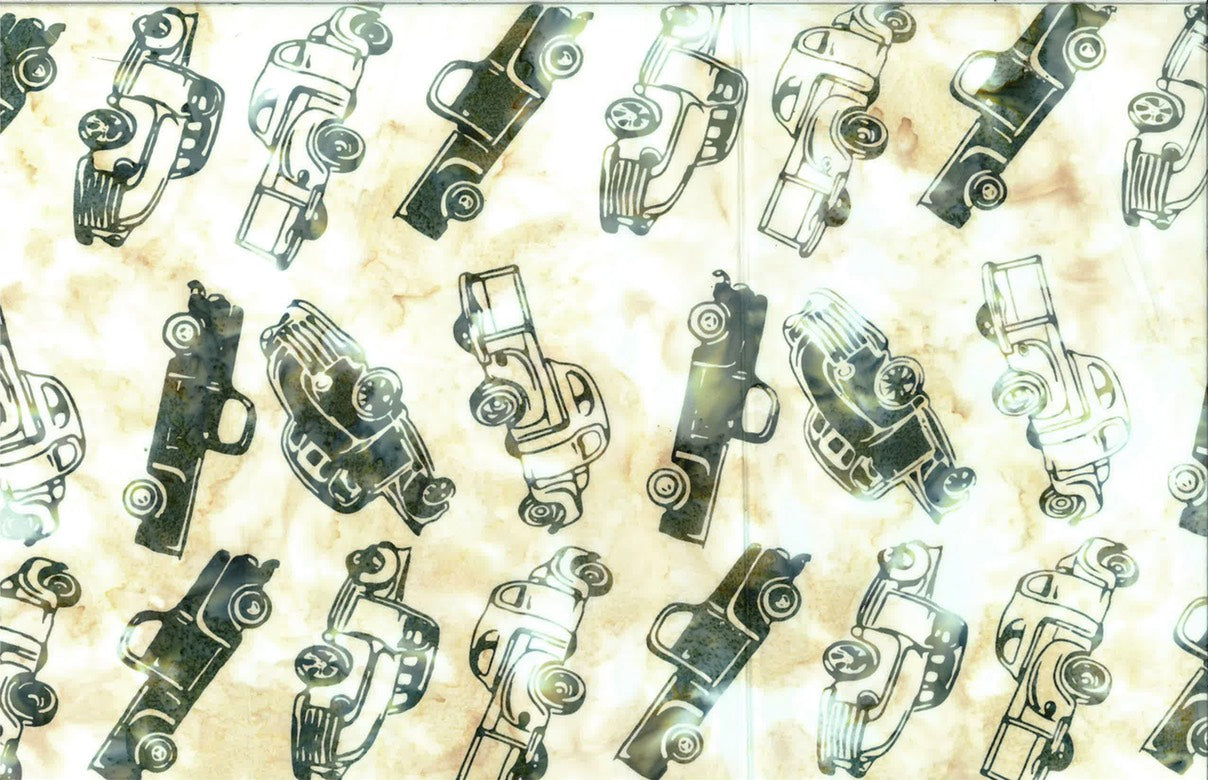 Hoffman Fabrics Seamist Pickup Truck Batik Fabric S2346-174-Seamist