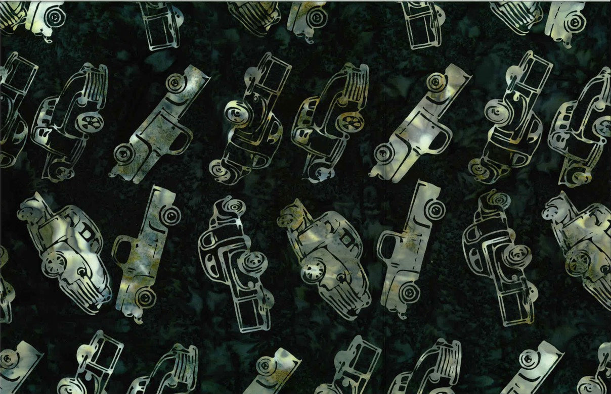 Hoffman Fabrics Rosemary Pickup Truck Batik Fabric S2346-225-Rosemary